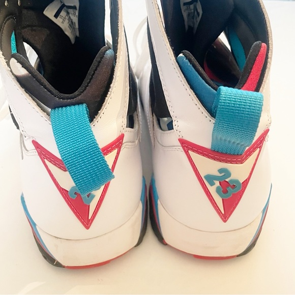 Jordan 7 Size 11 Retro Orion 2011 White & Blue 304775 105 Mid Top Sneakers Mens - Picture 5 of 8